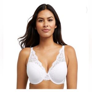 NWT Bali 38D White Smoothing Full Coverage Bra